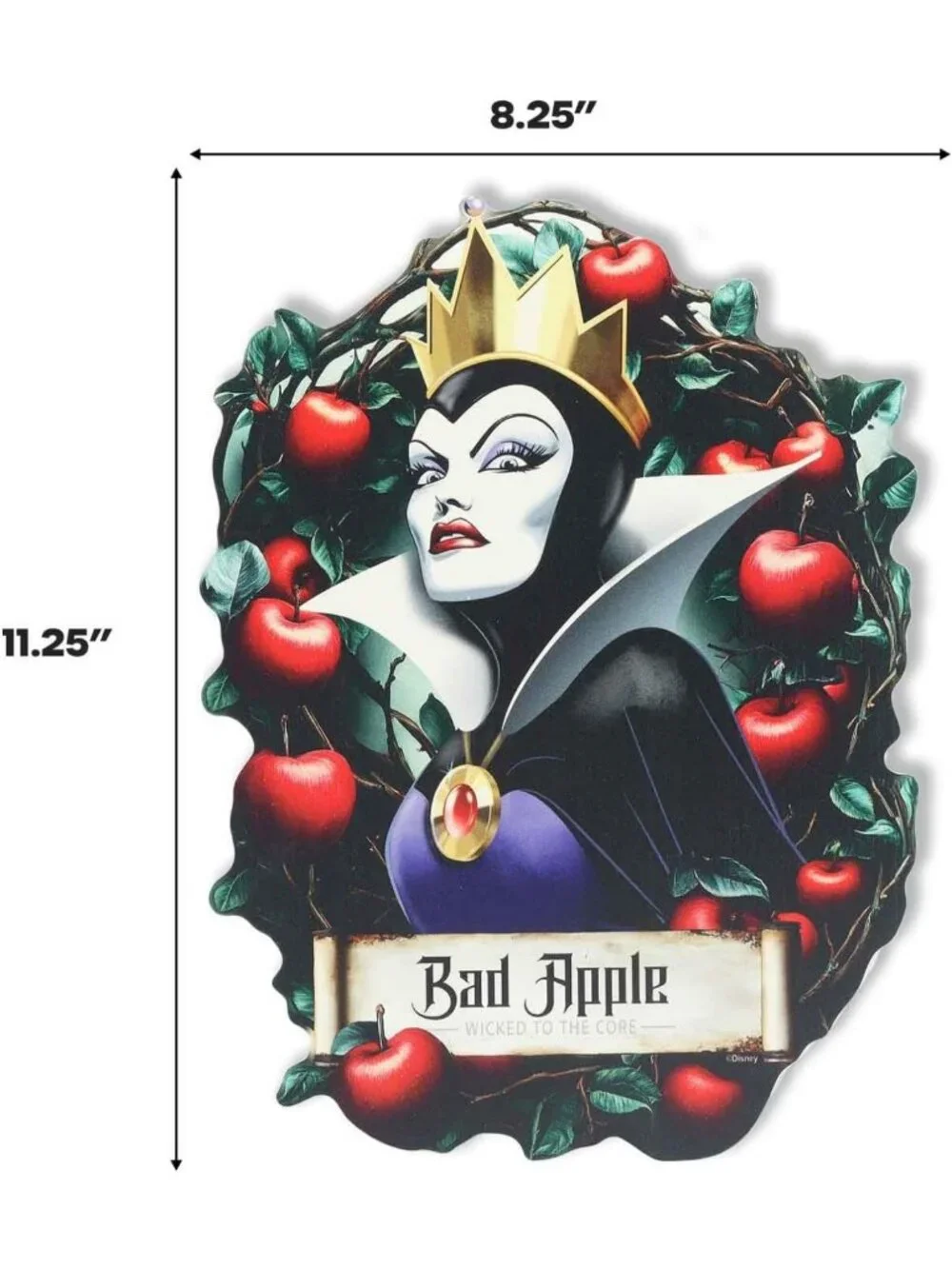 Evil Queen Bad Apple Wall Decor | Disney Villains Inspired Home Art